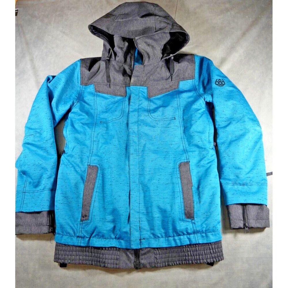 686 Authentic Insulated Hooded Snowboard‎ Jacket Womens L InfiDry 10K Boyfriend